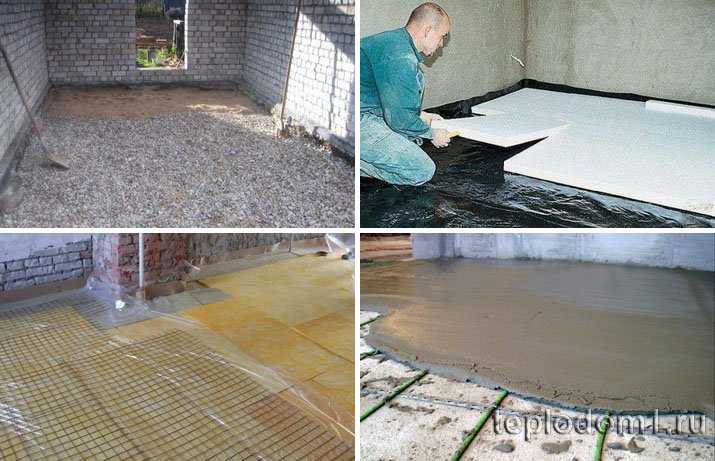 Как утеплить бетонный пол – выбор материала и поэтапная технология выполнения