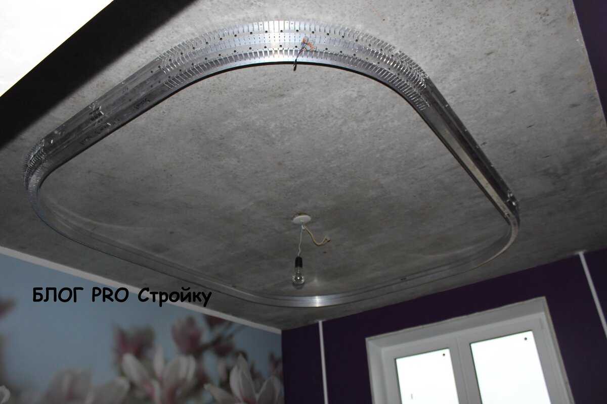 Двухуровневый потолок своими руками: как сделать из гипсокартона, в том числе с подсветкой, можно ли натяжной, а также инструкция, схемы разметки, фото, дизайн