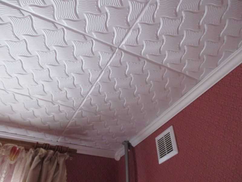 Как покрасить потолочную плитку из пенопласта - всё о ремонте потолка
