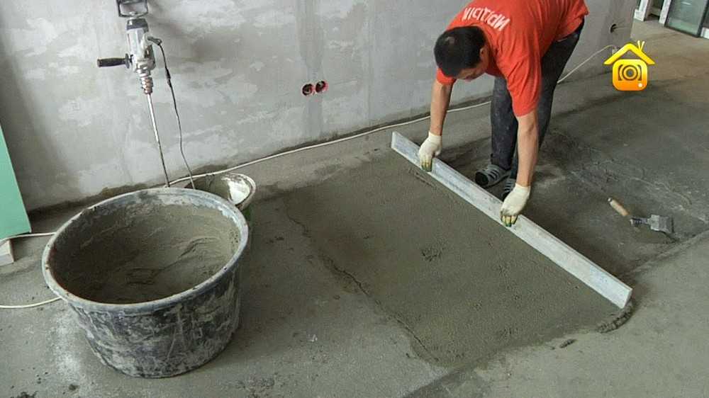 Как сделать бетонный пол в частном доме своими руками - инструкция