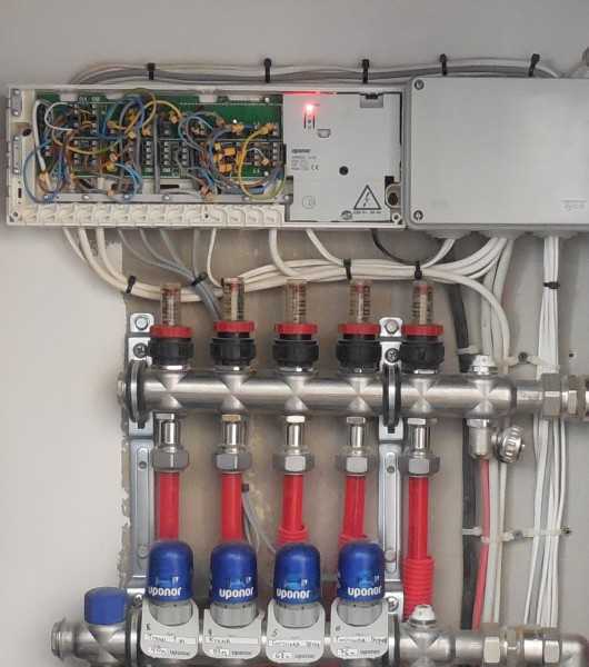 Терморегулятор для водяного теплого пола - схема подключения
