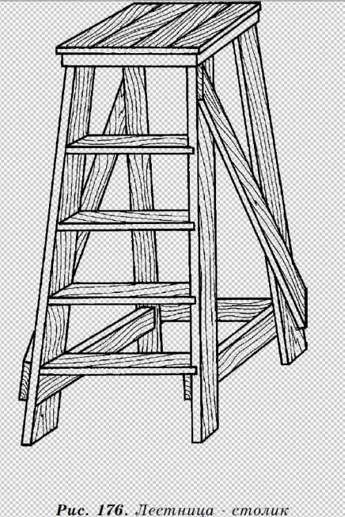 Как сделать своими руками лестницу-стремянку из дерева: пошаговая инструкция и чертежи