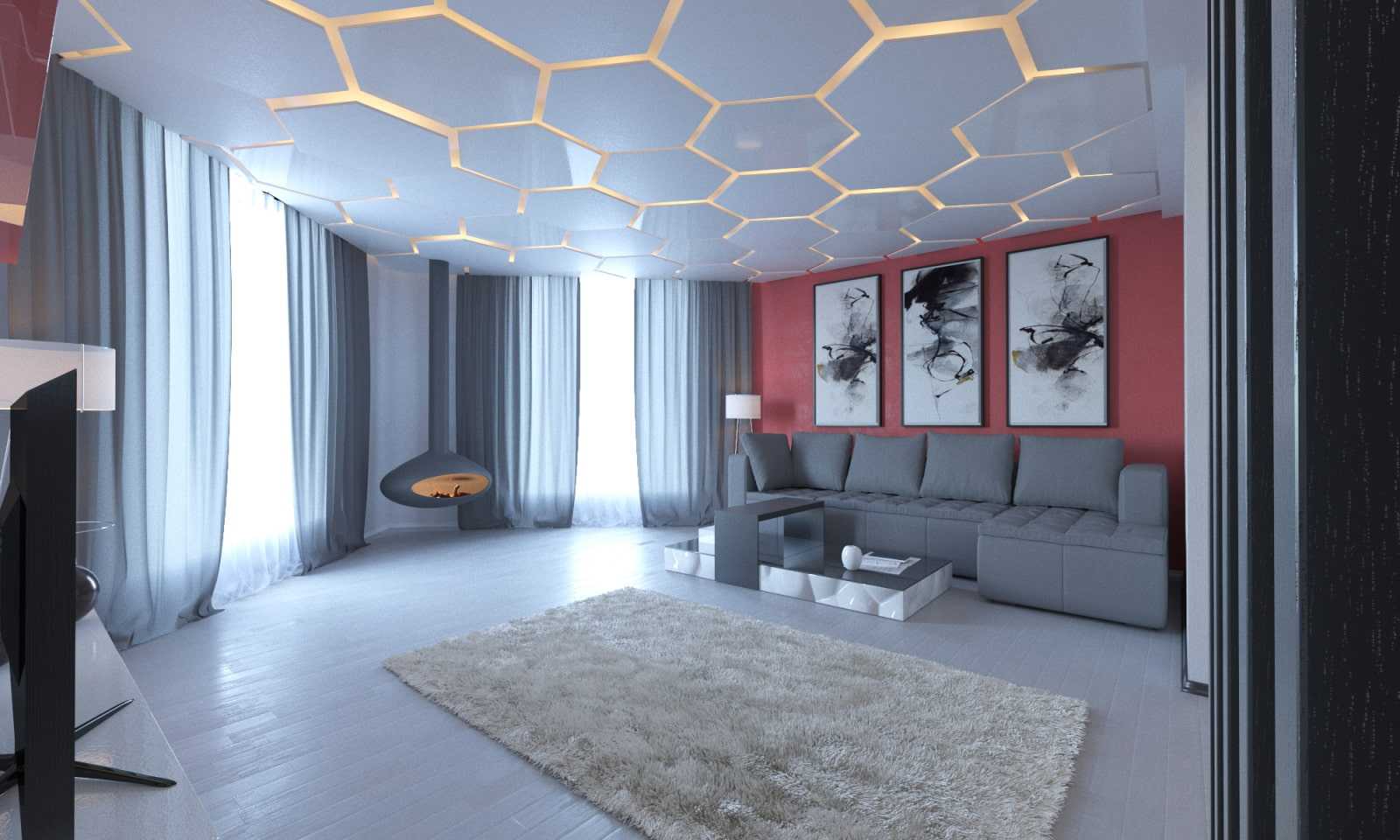 Дизайн потолка в гостиной (82 фото): красивые примеры-2020 оформления зала площадью18 кв. м, современные навесные варианты, какой потолок лучше сделать в квартире