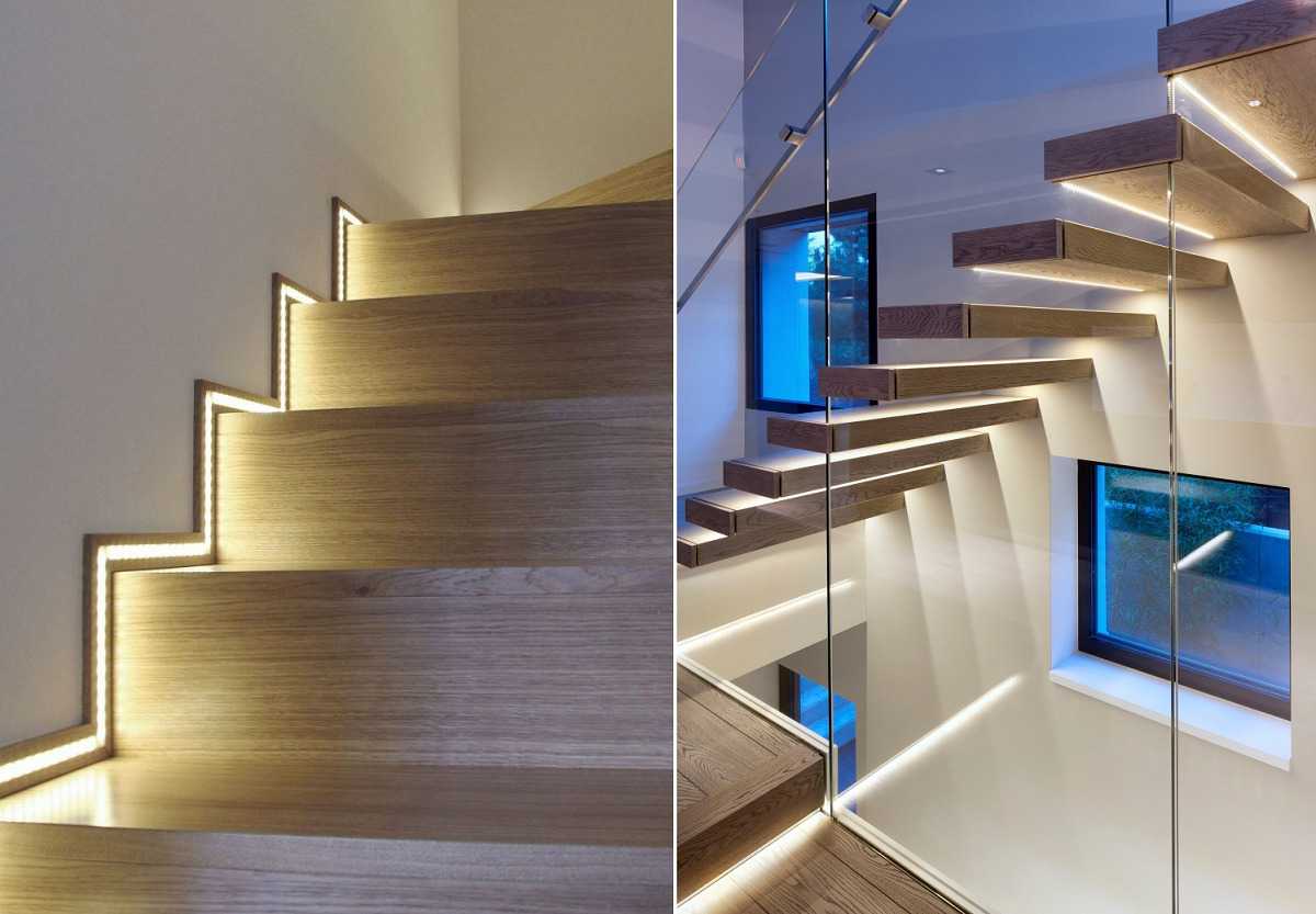Подсветка ступеней лестницы - пошаговая инструкция с фото примерами