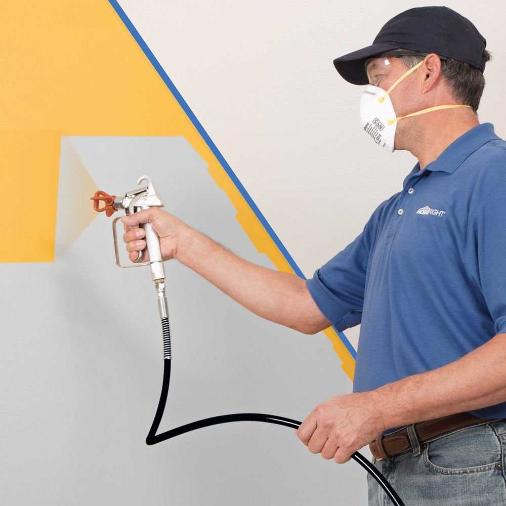 Как правильно красить стены и потолок краскопультом