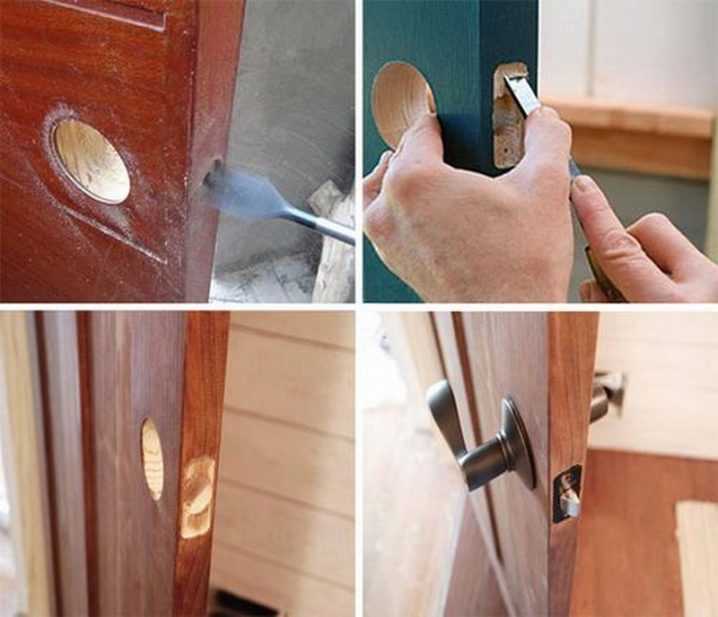 Врезка замка в межкомнатную дверь: как врезать своими руками аккуратно и надежно
