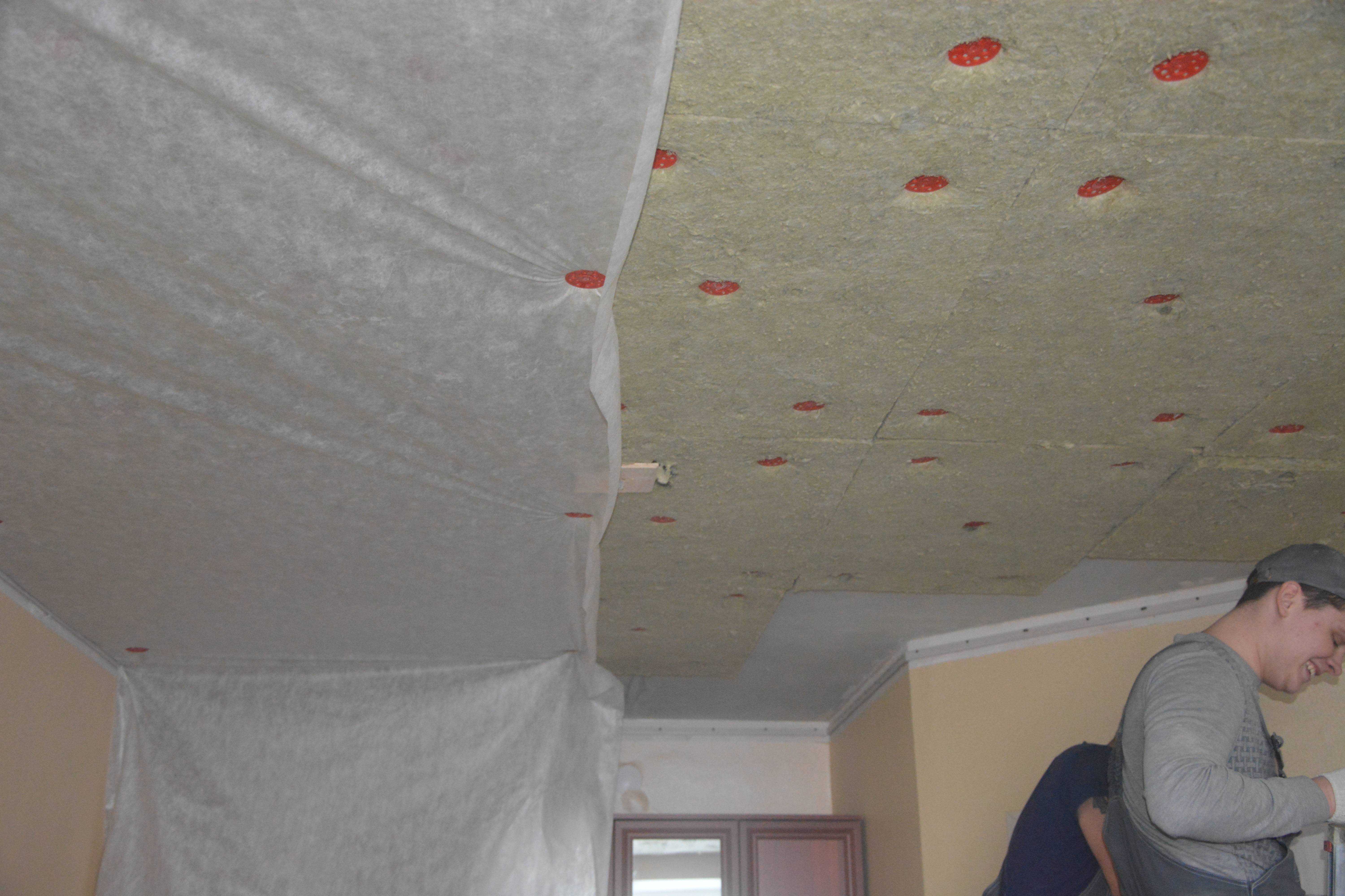 Шумоизоляция потолка в квартире под натяжной потолок: как сделать звукоизоляцию