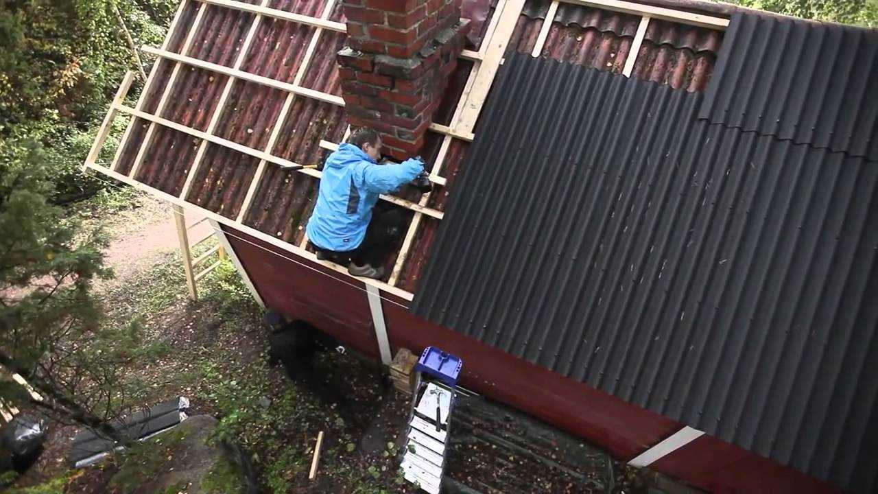 Как покрыть крышу ондулином своими руками: инструкция