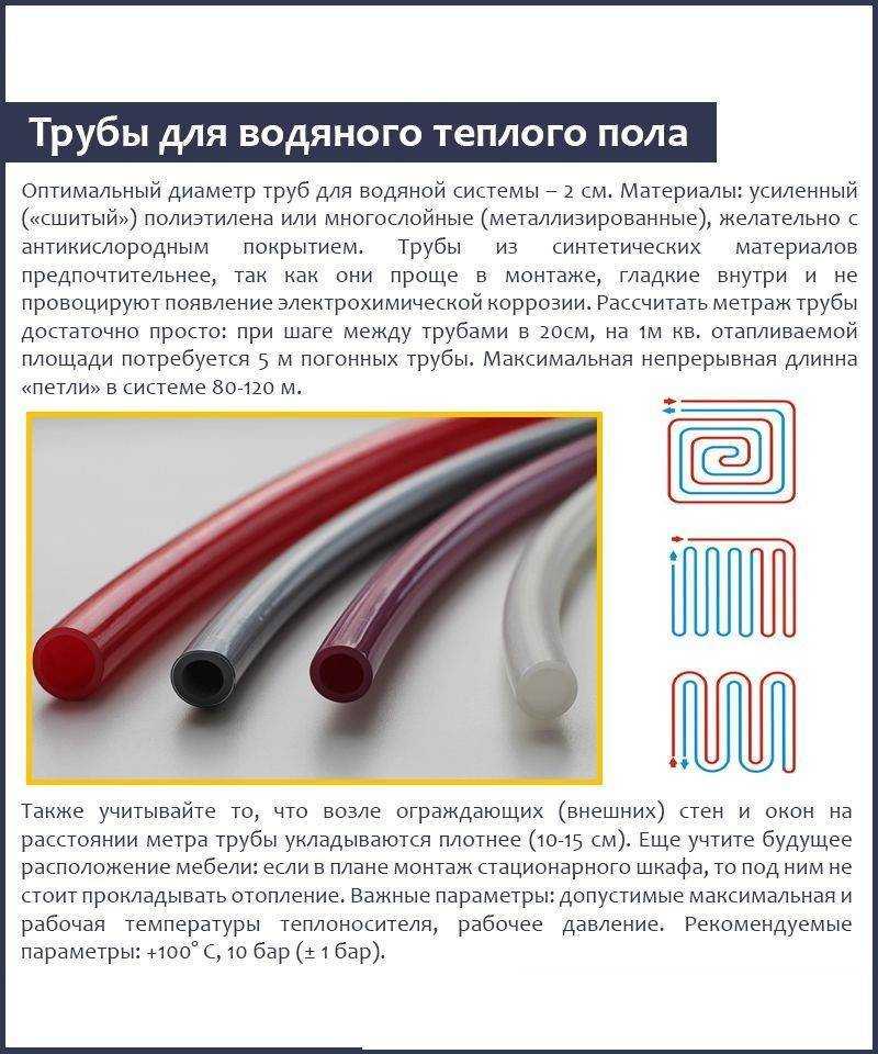 Какие трубы для водяного теплого пола лучше? сравниваем 4 варианта! - eurosantehnik.ru