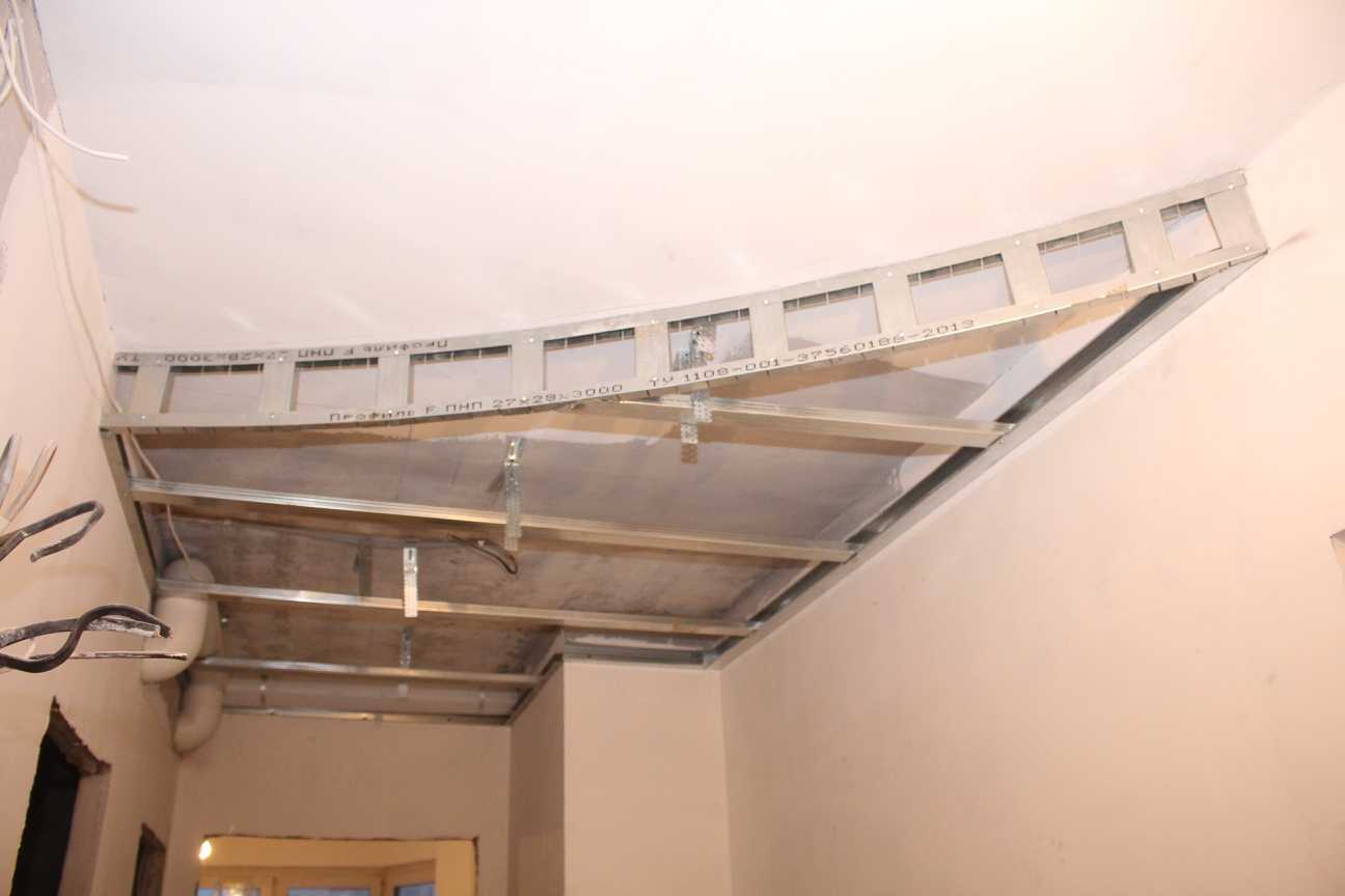 Как сделать двухуровневый потолок из гипсокартона с подсветкой?