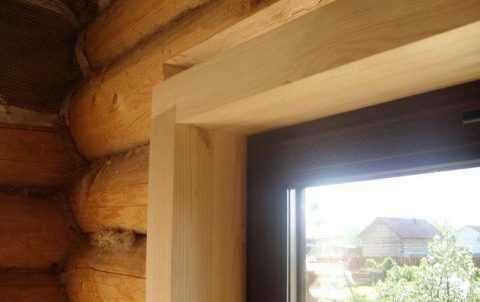 Окосячка окон и дверей в деревянном доме – установка своими руками