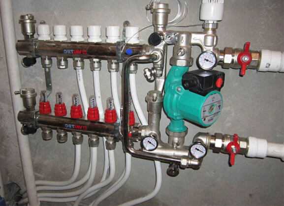 Схема подключения циркуляционного насоса в систему отопления