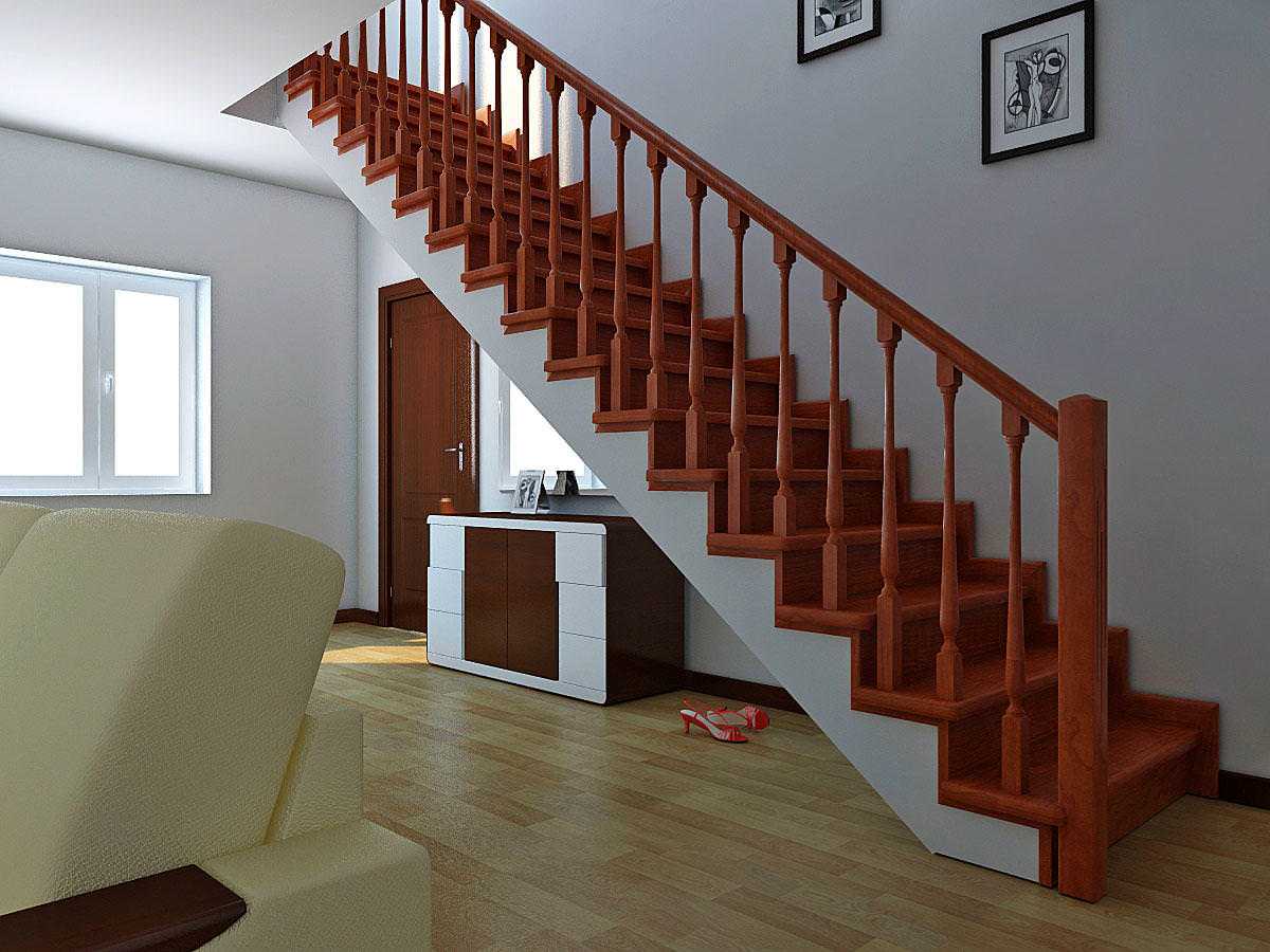 Деревянная лестница на второй этаж: устройство | 100 фото