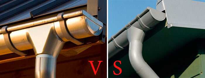Какой водосток лучше: пластиковый или металлический? сравнительный обзор