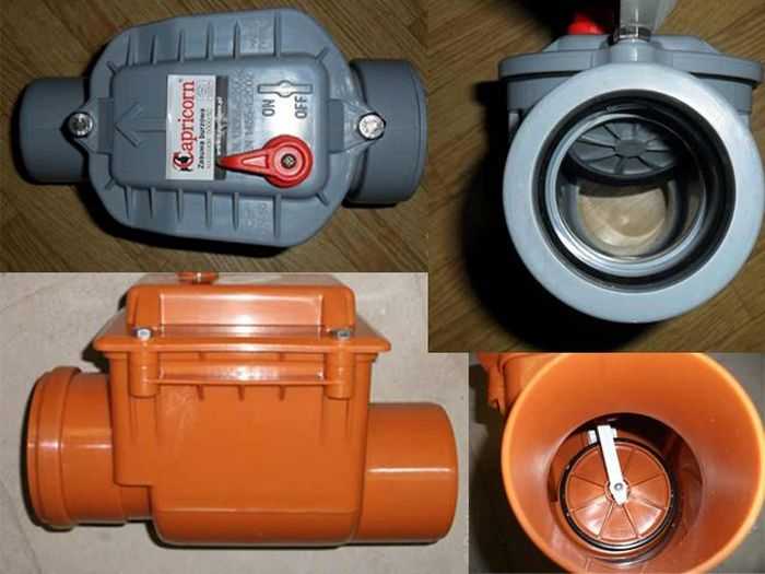 Обратный клапан на канализацию 110 мм и других типоразмеров Устройство запорного элемента Разновидности клапанов Как установить запорный элемент