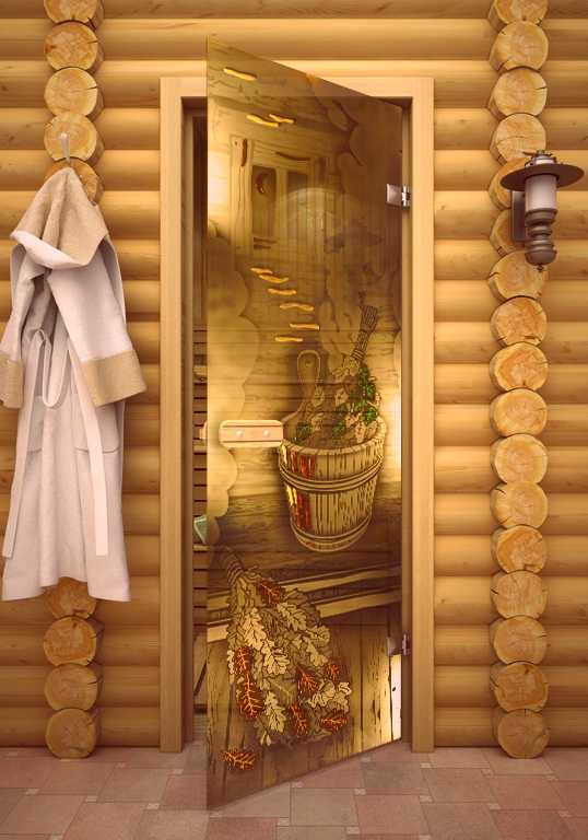Двери для бани в  , стеклянная дверь для сауны