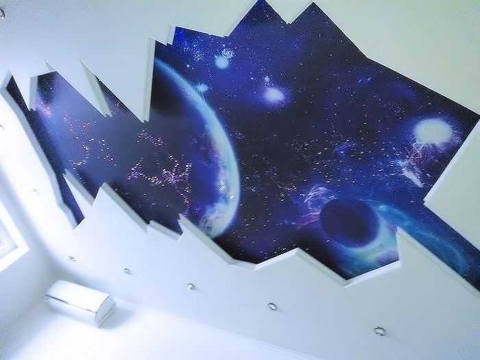 Потолок звездное небо: устройство и монтаж своими руками