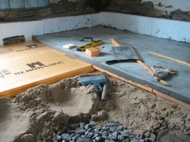 Устройство бетонного пола по грунту своими руками