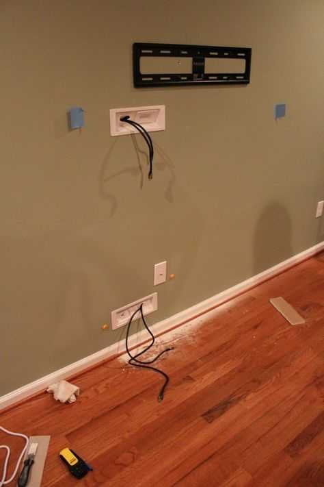 Как спрятать шнур от телевизора на стене - клуб мастеров