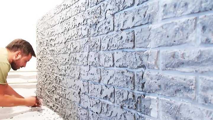 Имитация кирпичной стены своими руками: пошаговая инструкция
