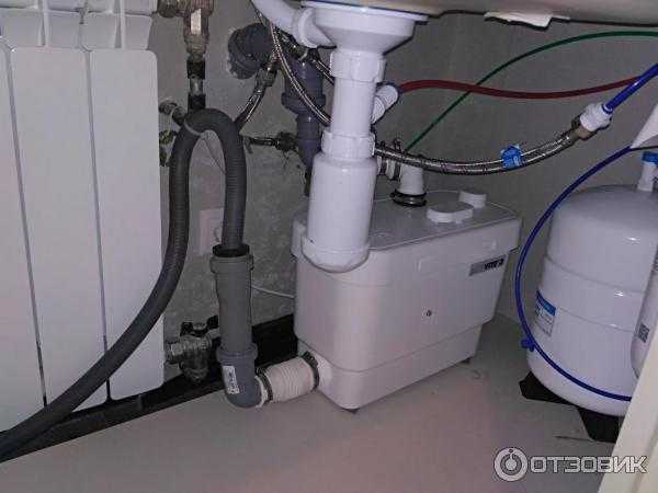 Канализационный насос для кухни в квартире под раковину