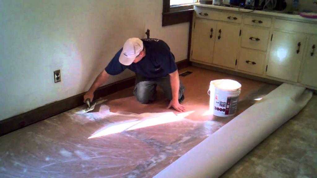 Укладка линолеума на бетонный пол: как правильно класть и стелить напольное покрытие, как уложить настил, как положить - особенности технологии